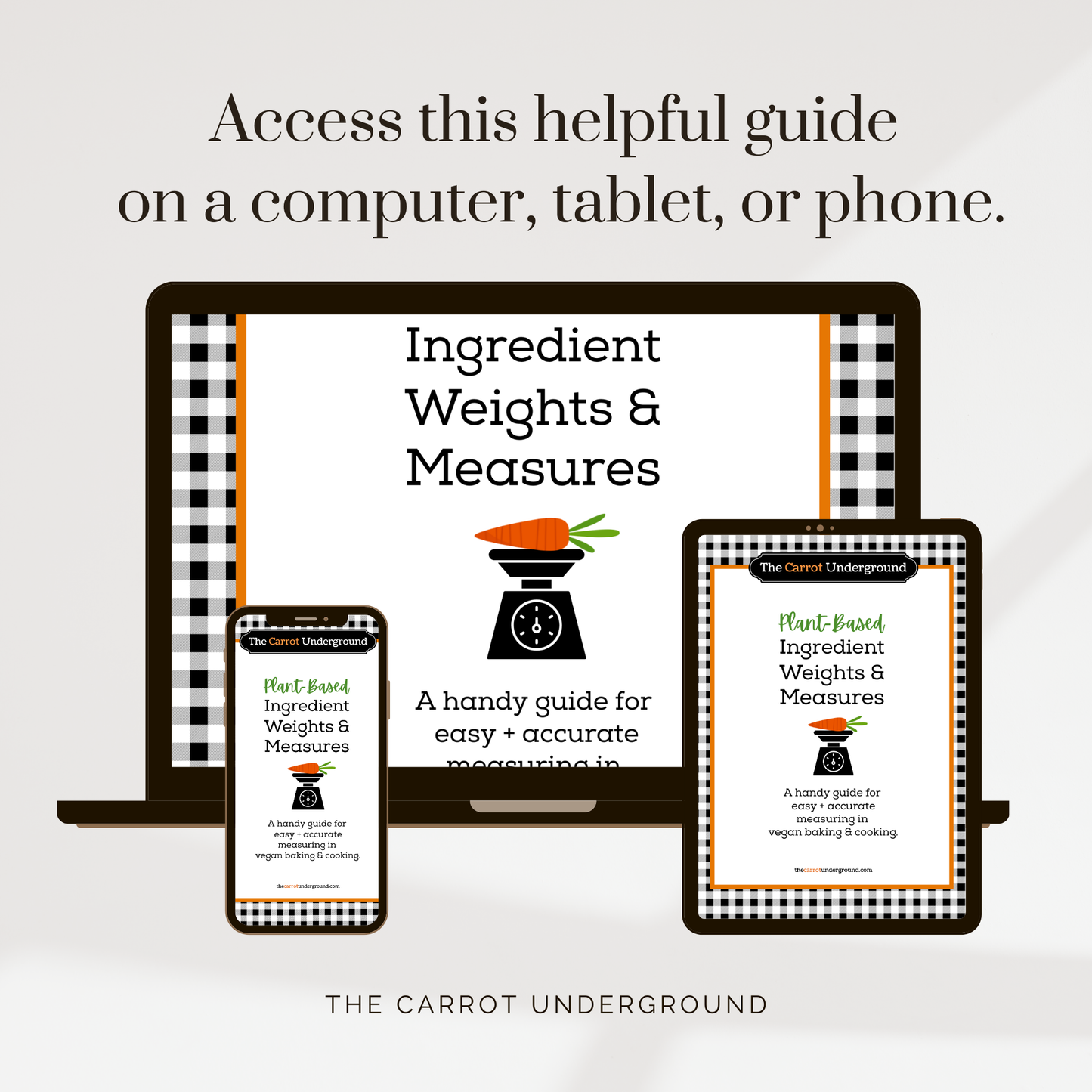 Plant-Based Ingredient Weights & Measures Guide